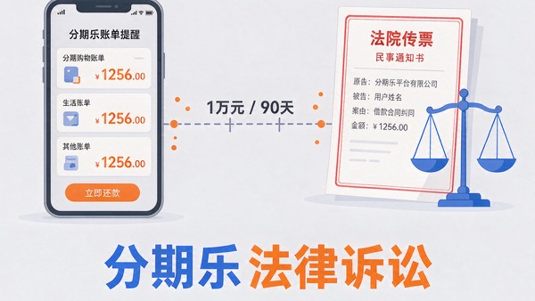分期乐逾期会走到法律诉讼吗?会,但门槛比多数人想的高 分期乐逾期会走到法律诉讼吗?会,但门槛比多数人想的高