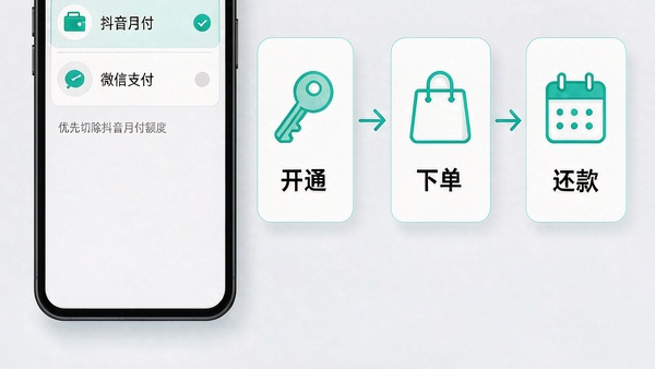 抖音月付卡怎么付款:开通、下单到还款的完整流程 抖音月付卡怎么付款:开通、下单到还款的完整流程
