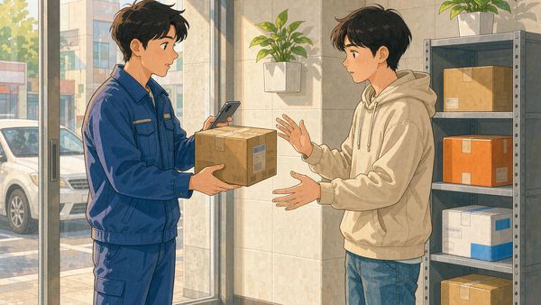 分期乐商城快递派送时申请拒收并等待订单退款的流程示意