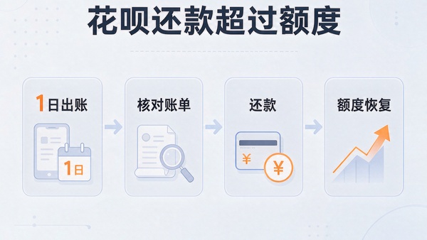 花呗还款超过额度正常吗？完整流程走一遍，但这一步容易算错