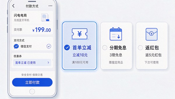 抖音月付免单三种优惠形式的差别对比